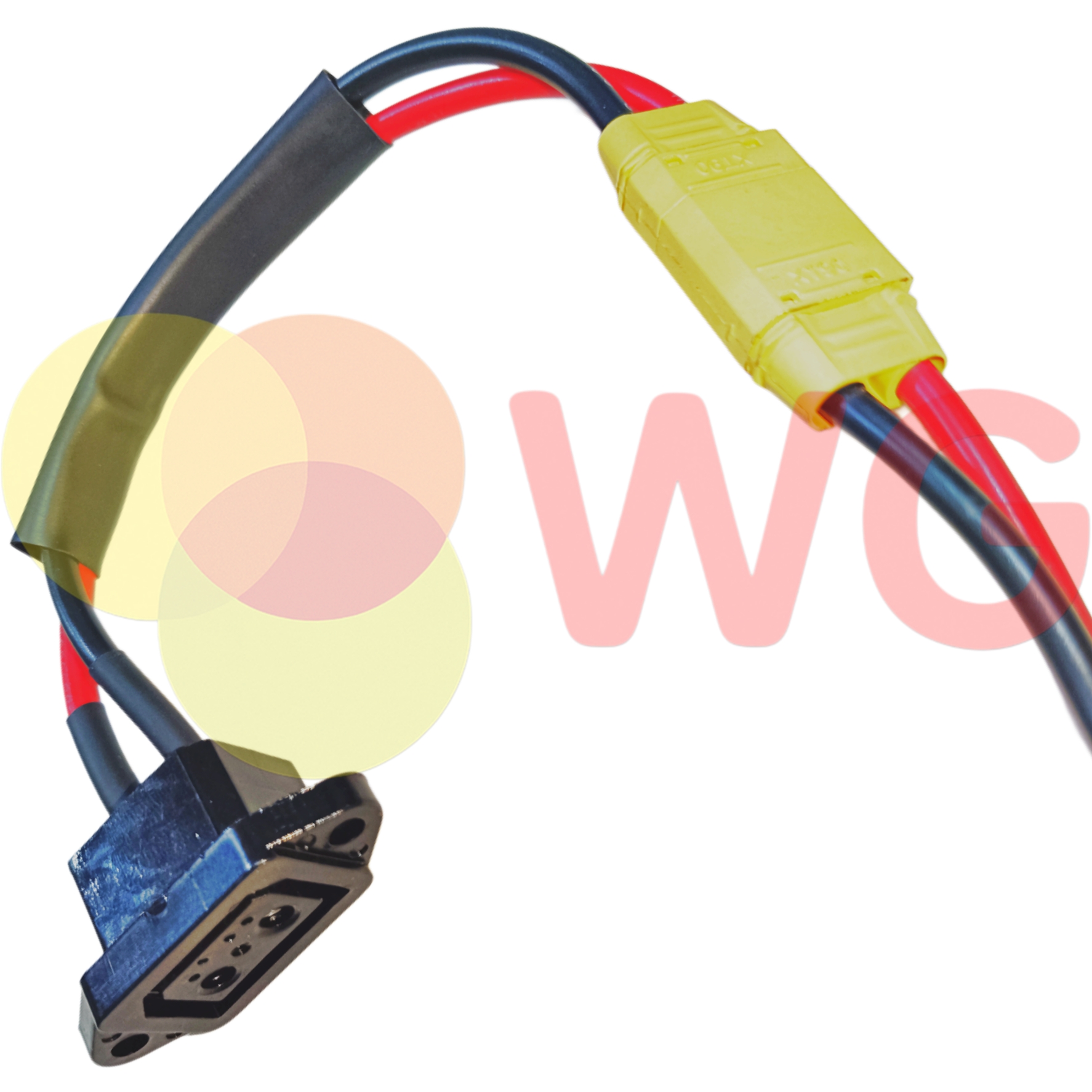 D Type Charging Socket To Xt90 Connector Set For E-Scooty - Material: Plastic