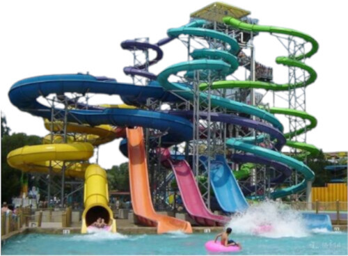 Safety Fiberglass Slide Theme Park Water Slide - Capacity: 10000 Set Pcs/Hr