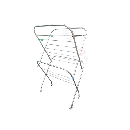 Sky Scrappers Stainless Steel Foldable Cloth Drying Stand With Wheels - Weight: 7.00  Kilograms (Kg)