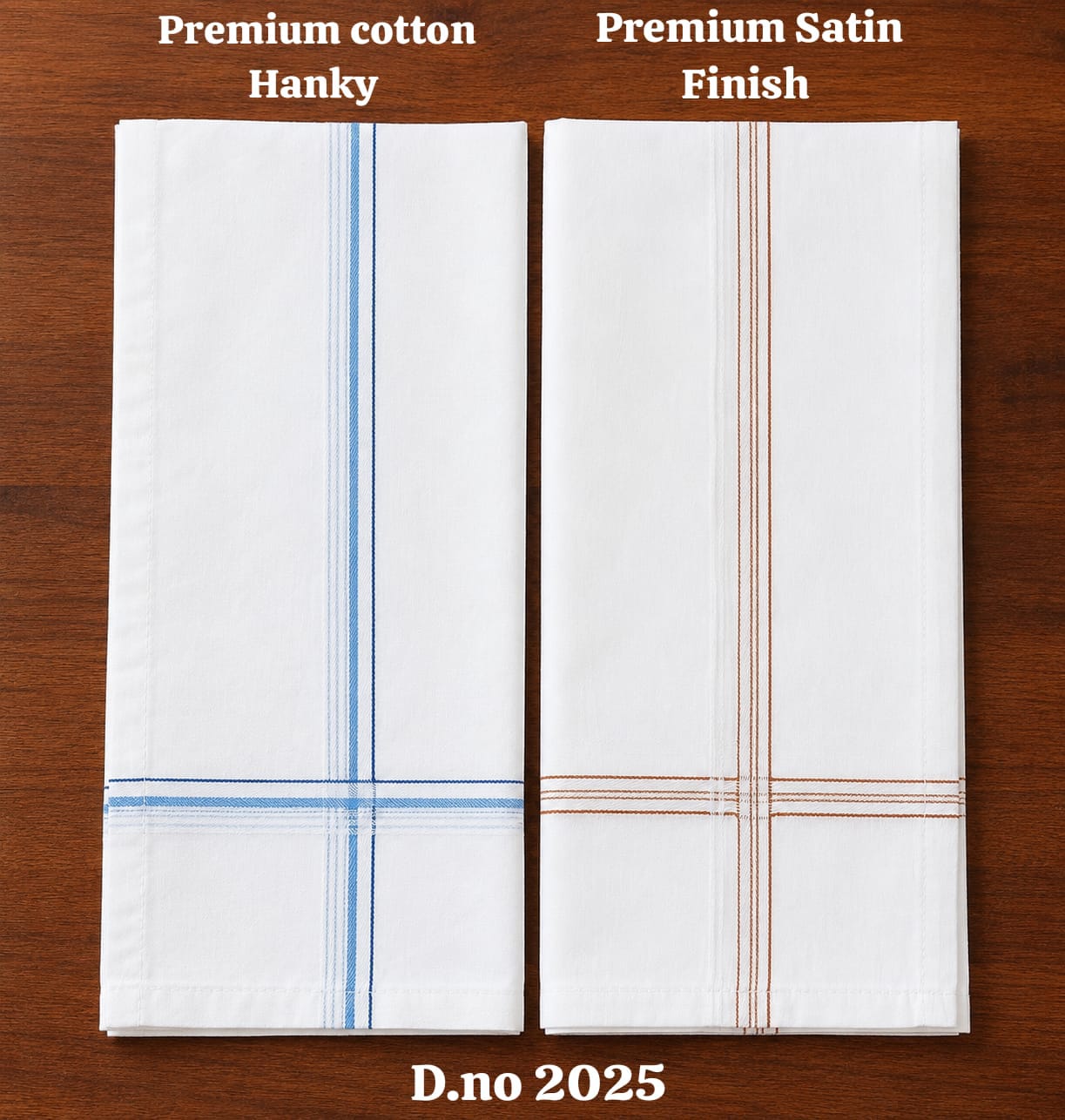 D No 2025 Mens 20X20 Inch 4 Side Pattern Cotton Handkerchief - Age Group: Adults