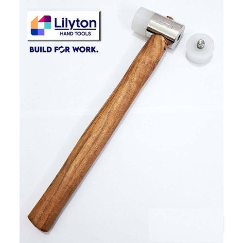 Soft Face Hammers Wooden Handle Nylon Mallet - Color: Multiple