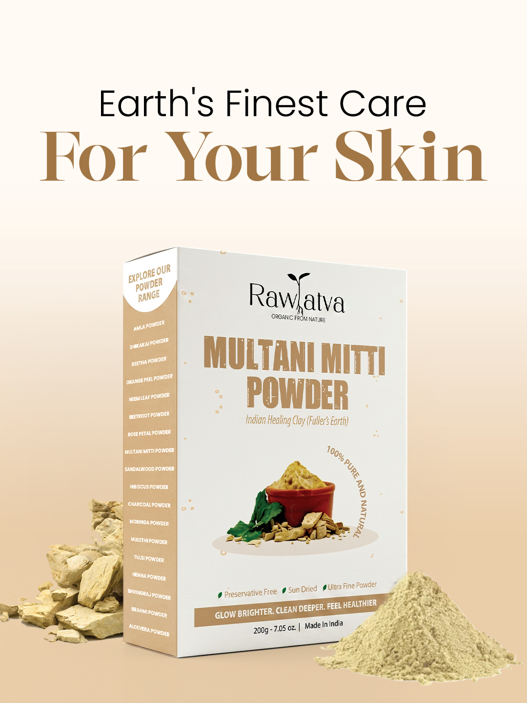 Rawtatva Multani Mitti Face Pack - Age Group: Adult