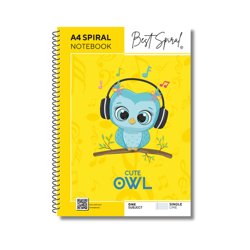 A4 Spiral Notebook 400 Pages Single Line
