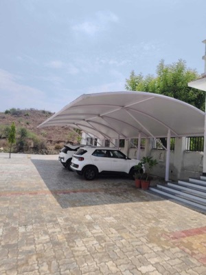Car Parking Sheds - Color: White