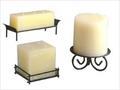 Candle with holder