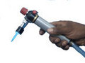 Refillable flame torch for jewellers use