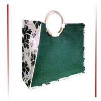 Elegant Look Printed Jute Shopping Bags