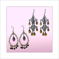 Gemstone Hook Earrings
