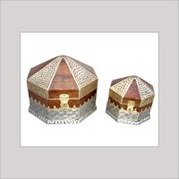 Wooden Jewelry Box With Inlay Work