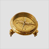 Antique Brass Patina Compass