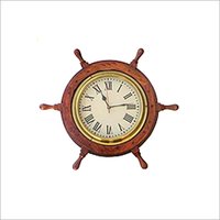 Wood Base Nautical Clocks