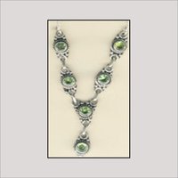 Designers Silver Stone Necklace