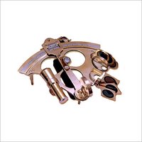 Brass Nautical Sextant Rack & Pinion