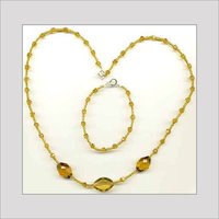 Designer Gold Beaded Necklaces