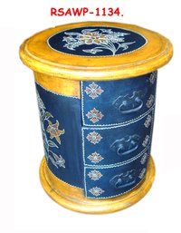 3 Drawer Wooden Drum