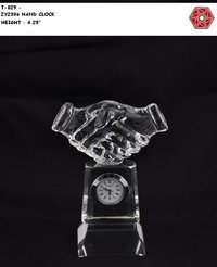 Crystal Hand Clock