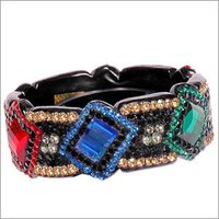 Beaded Lac Bangles