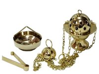 Brass Chain Incense Burner