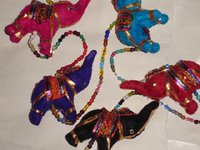 Glass Beads Elephant Hanging