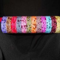 Assorted Color Bangles With Internal Print