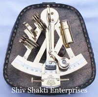 Leather Case Brass Sextant