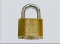 Crown Gold Plated Padlock