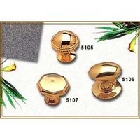 Golden Polished Brass Solid Knobs
