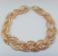 Rose Gold Braid Necklace