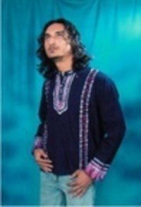 Black Designer Long Kurta For Men