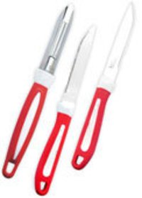 3 Pcs. Soft Grip Knife And Peeler