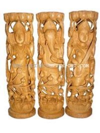 Wooden God Sculptures