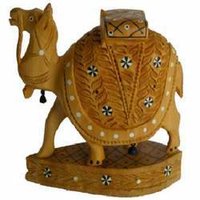 Inlaid Work Wooden Camel