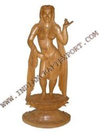 Wooden Lady Statue
