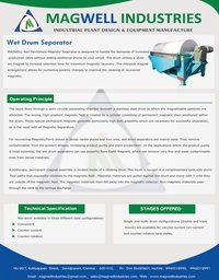 Wet Drum Magnetic Separator