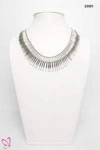 Silver Metallic Necklace