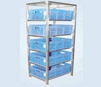 Vegetable Storage Rack With Plastic Tray