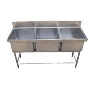 Three Sink Dish Wash Unit