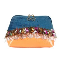 PU Leather Star Snake Print Lace Wallet Coin Purse