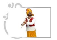 Punjabi Culture Fibre Statue