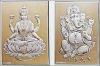 Designer Laxmi And Ganesh Idol