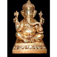 Ganesh Sitting Shah On Sq. Base