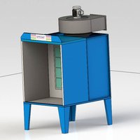 Side Draft Bench Type Dry Series Booth