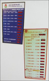 Bank Interest Rate Displays
