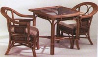 Cane Tee Table Set