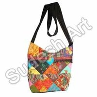 Black Strapped Ethnic Handcrafted Bag