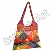 Coloured Ethnic Handcrafted Bag