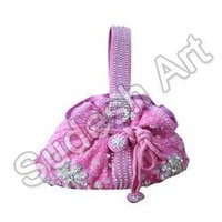 Pink Beaded Bag