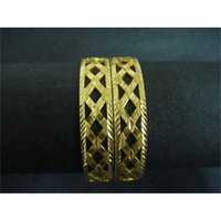 Ladies Golden Brass Bangles