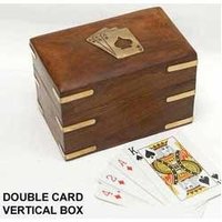 Wooden Double Card Box