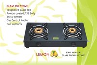 Two Burner Glass Top Gas Stove